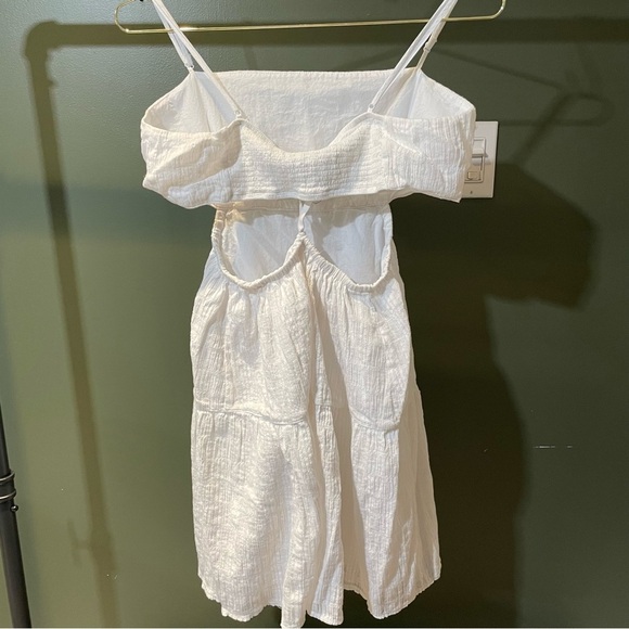 White Mini Summer Dress - Picture 2 of 3